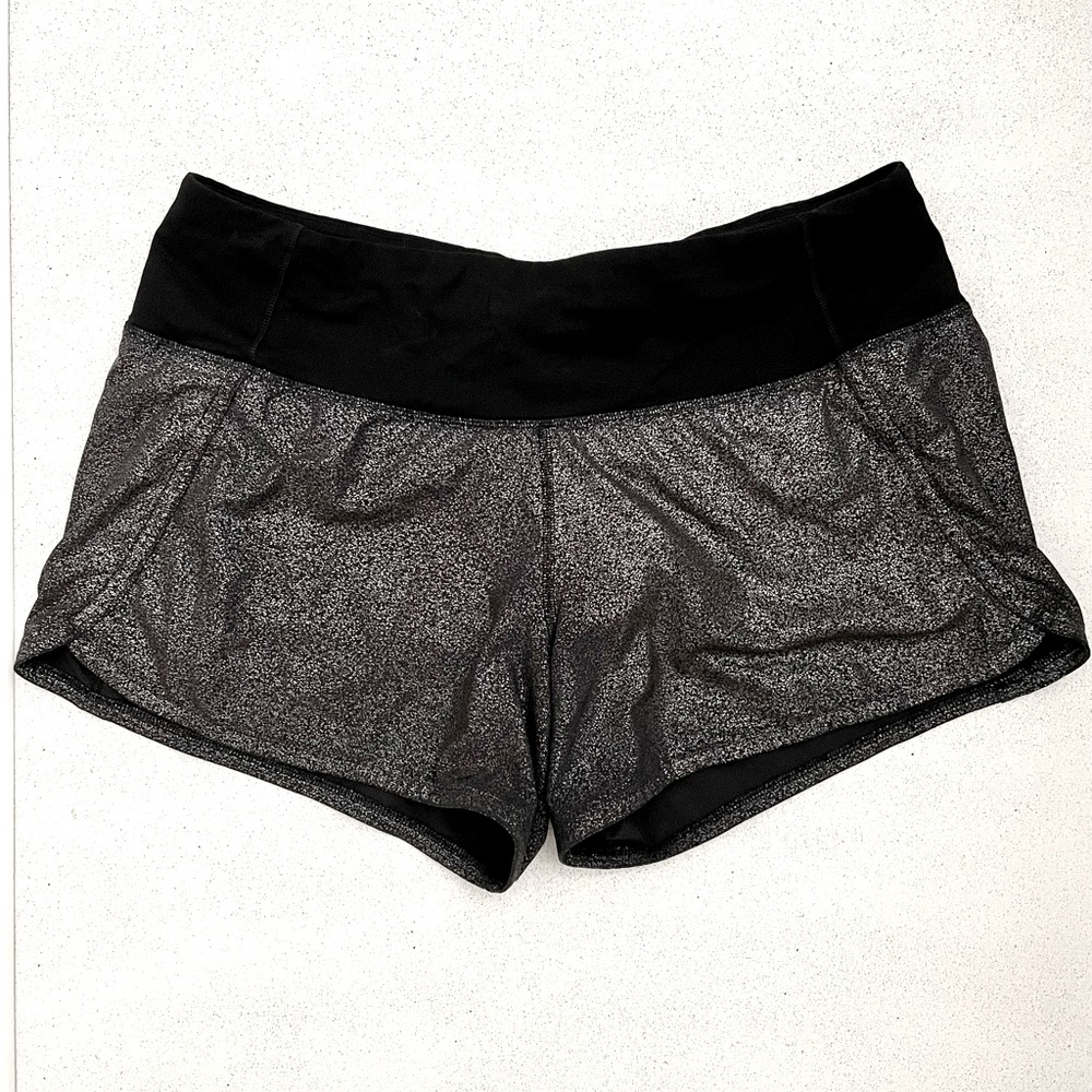 Lululemon Speed Up shorts, metallic